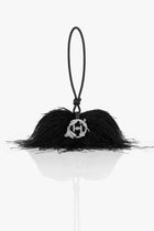 The Scarlet Minivet Handbag in Caviar Black
