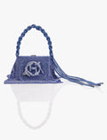 Designer Blue Crystal Bag