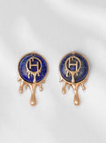 blue earrings