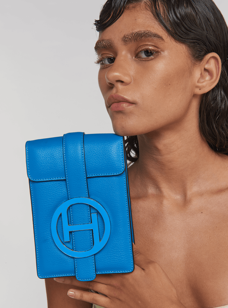 blue messenger bag