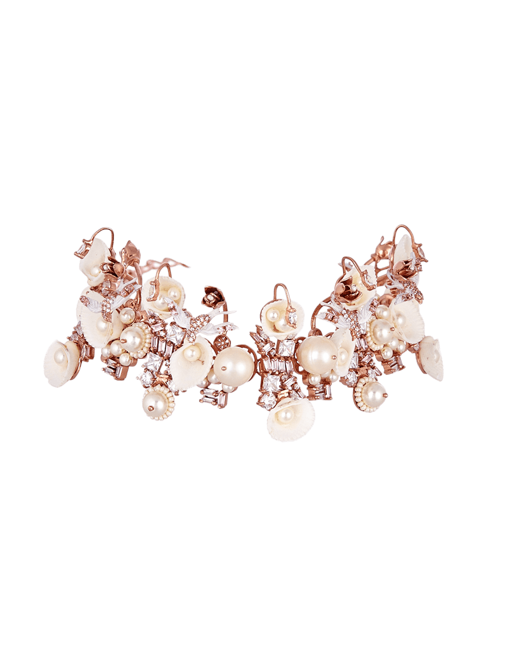 bridal shell choker necklace