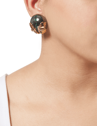 button tops earrings