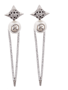 designer long earrings