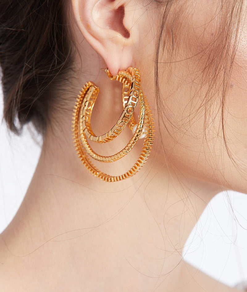 gold hoop earrings
