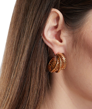 gold mini hoop earrings