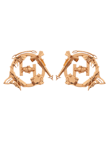 gold mini stud earrings 