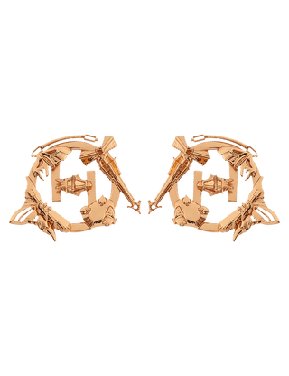 gold mini stud earrings 