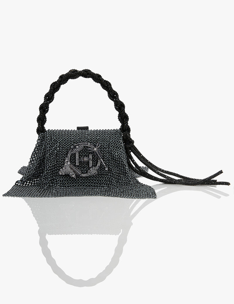Grey Crystal Bag