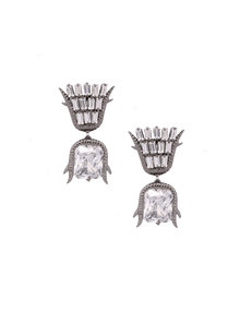 gunmetal stud earrings