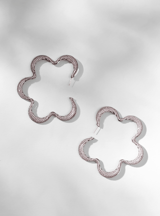 large silver earrings