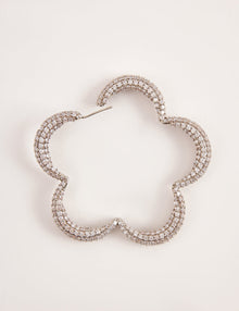large silver hoop earrings