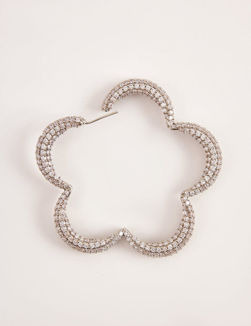 large silver hoop earrings