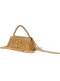 midi bag with gold crystals