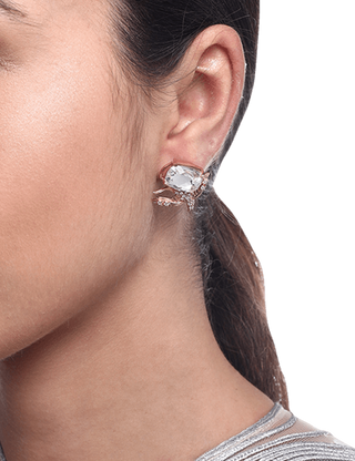 mini crystal earrings