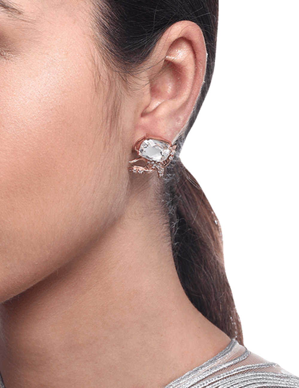 mini crystal earrings