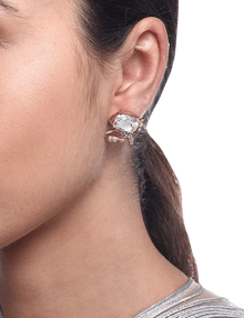 mini crystal earrings
