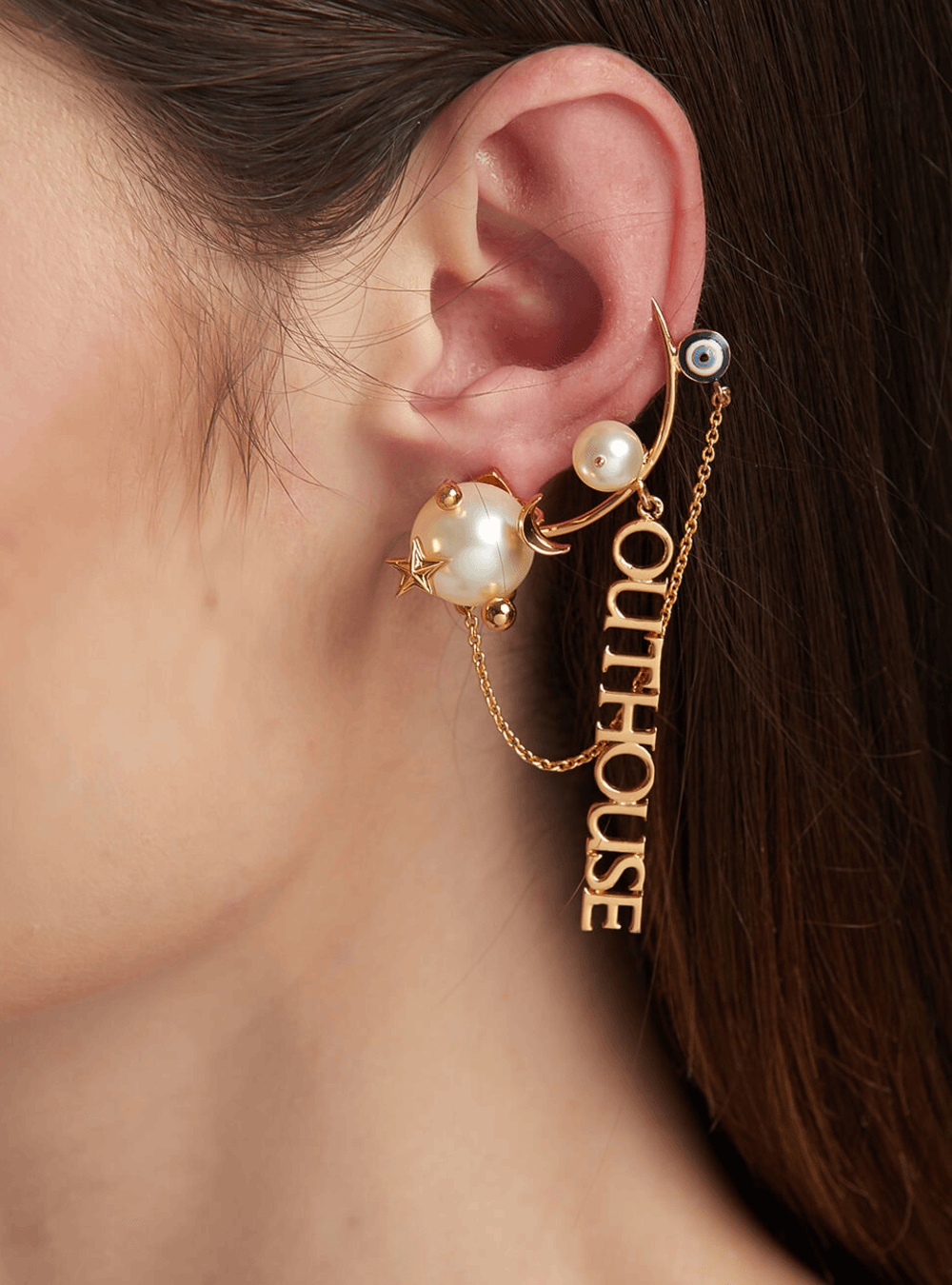 Pearls des Celeste Ceslestial Ear Cuff Earring – Outhouse Jewellery