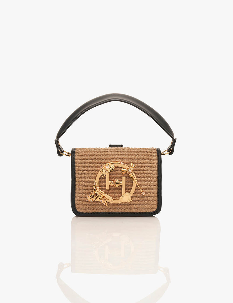 The OH V Furbie Handbag in Jute
