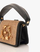 The OH V Furbie Handbag in Jute