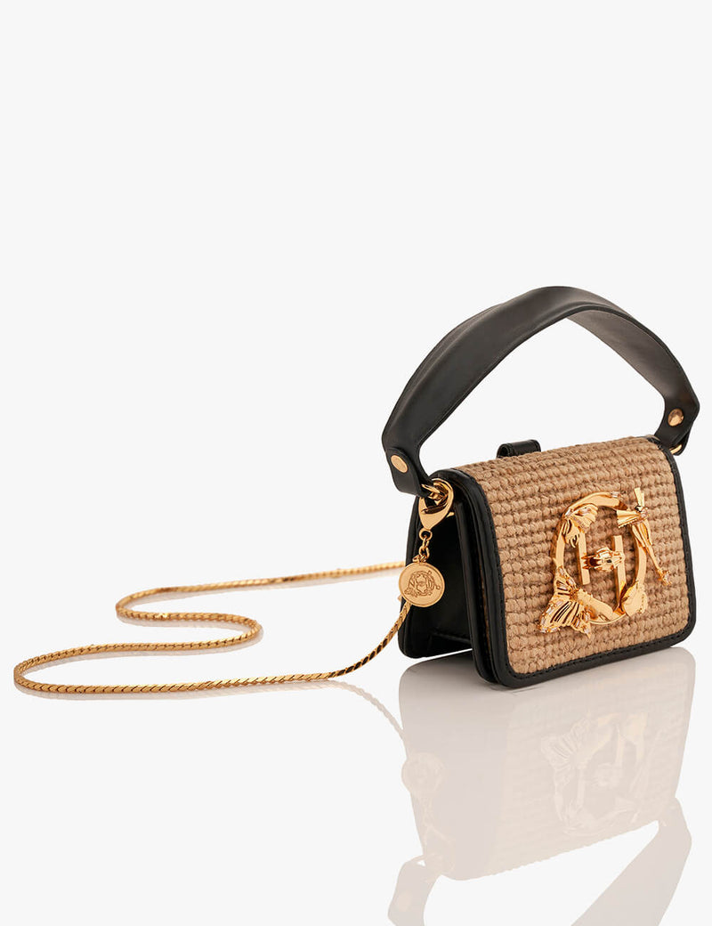 The OH V Furbie Handbag in Jute