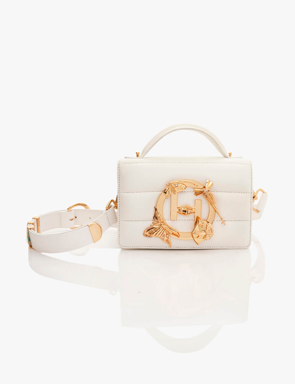 The Midi Disco Handbag in Shell