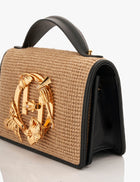 The Midi Disco Handbag in Jute