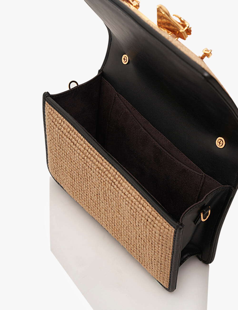The Midi Disco Handbag in Jute