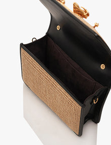 The Midi Disco Handbag in Jute