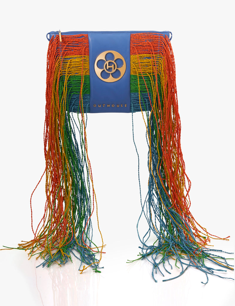 The Holiday Poppi Fringed  Zip Pouch