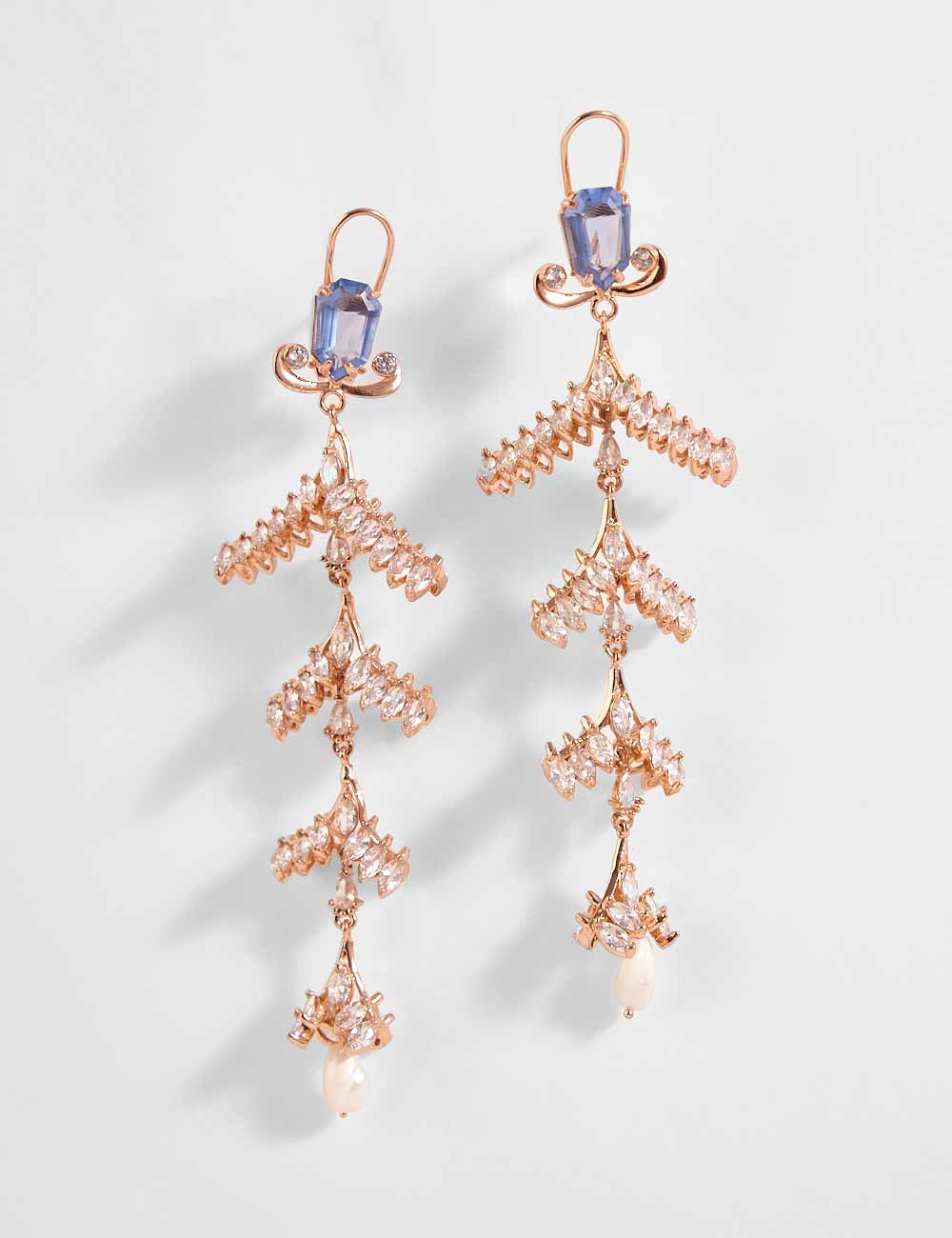 pearl dangler earrings