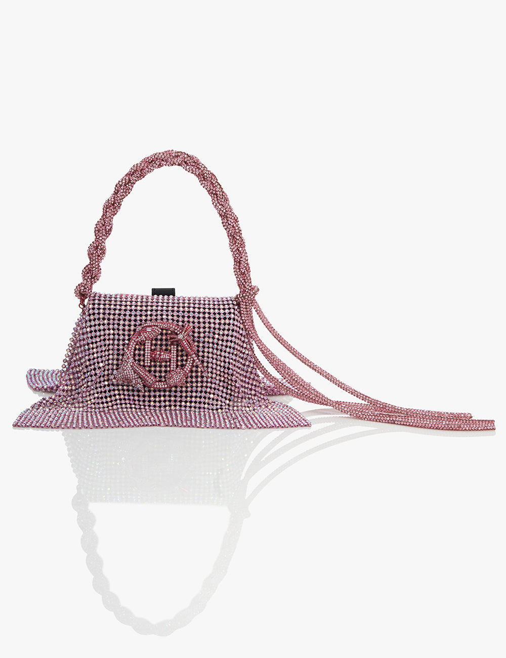 Buy Posh Pink Crystal Furbie Handbag Online for