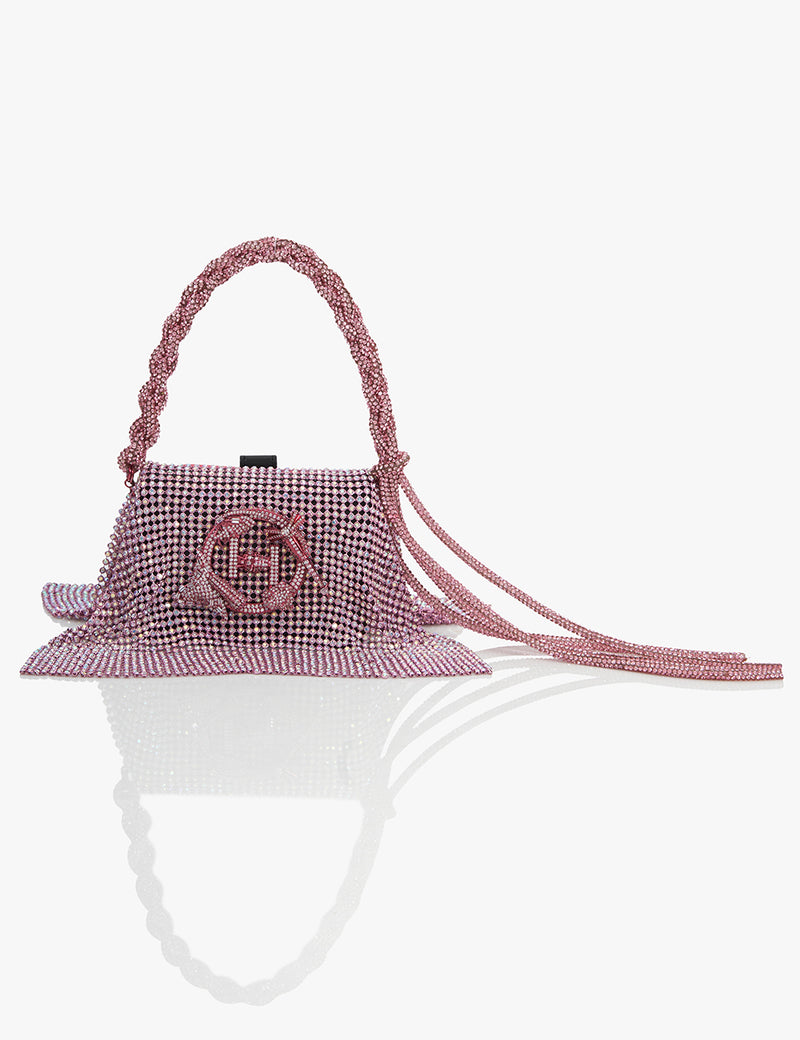 pink crystal bag