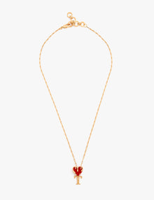 red heart pendant