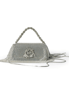 silver crystal midi bag