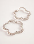 silver hoop earrings