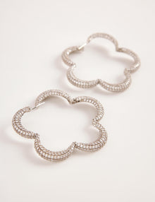 silver hoop earrings