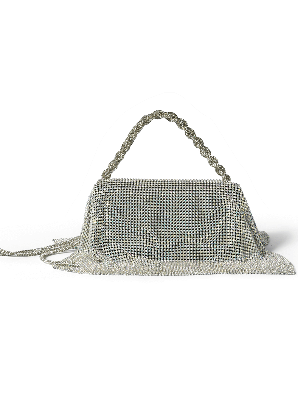 silver midi bag