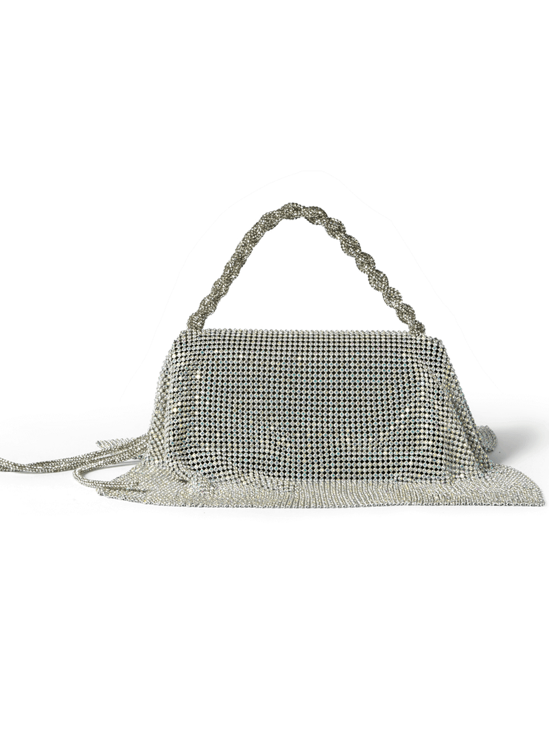 silver midi bag