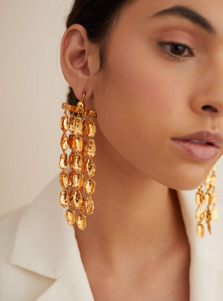 statement long earrings