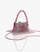 vegan leather pink bag