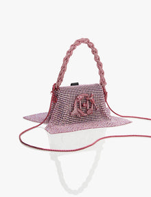 vegan leather pink bag