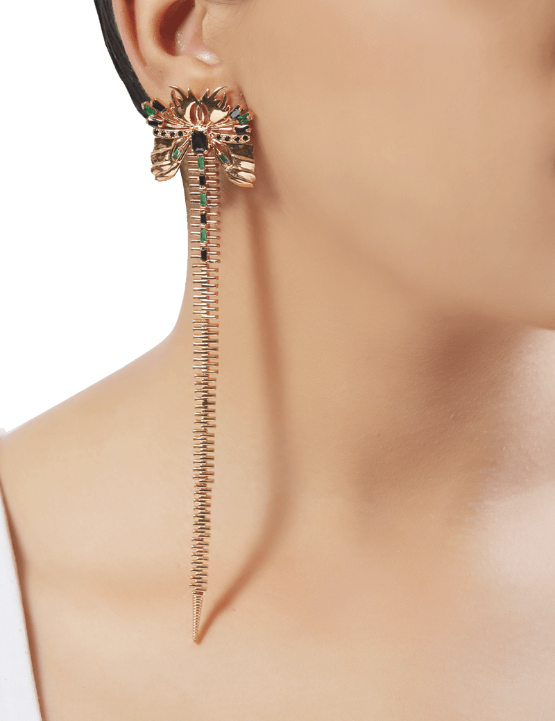 zip style earrings