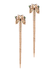 zip style long earrings