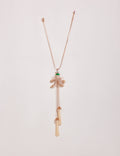 Le Palm Free Fall Pendant Necklace