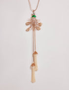 Le Palm Free Fall Pendant Necklace