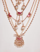 Le Cleo Dewdrop Multilayer Necklace