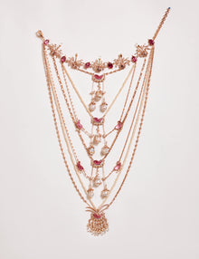 Le Cleo Dewdrop Multilayer Necklace