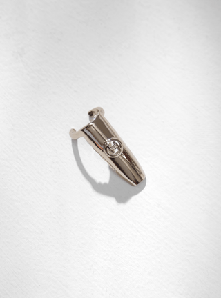 embellish your fingers with Monogram Fingertip Ring crafted in 22 KT silver