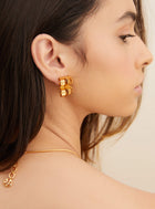 22kt gold studs for women