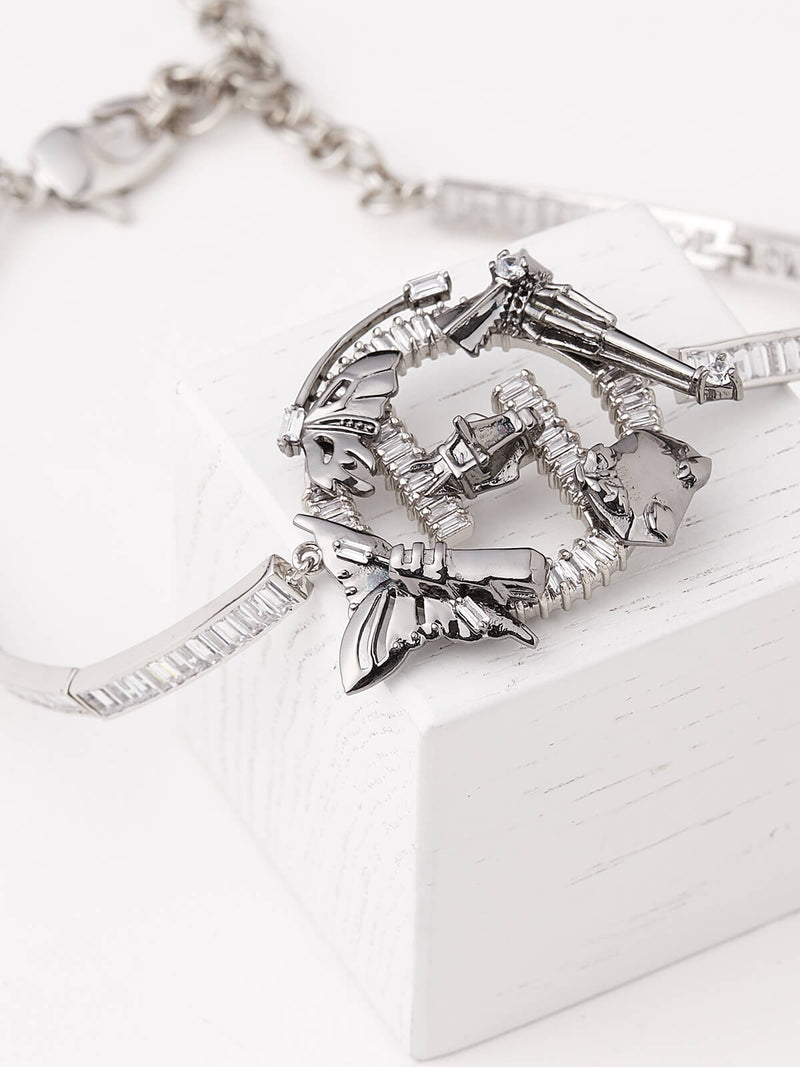22kt silver choker
